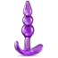 Анальная пробка B Yours Triple Bead Anal Plug, фиолетовая - Фото №2