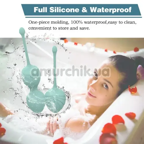 Набор вагинальных шариков с вибрацией Odeco Every Night Toys Hailey, бирюзовый