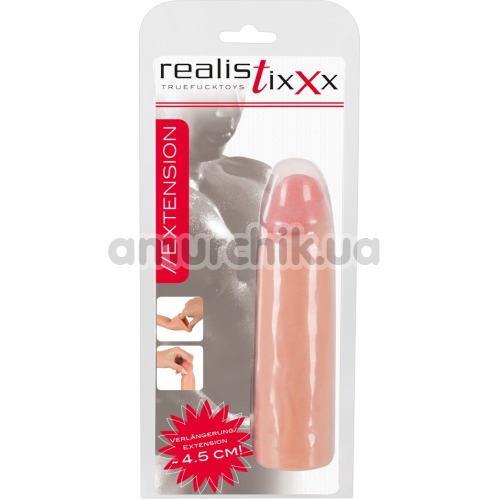 Насадка на пенис Realistixxx Extension Sleeve, телесная