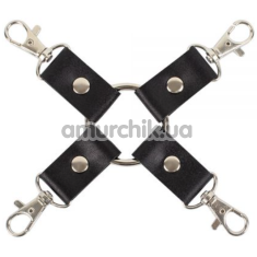 Ремешки для фиксаторов sLash Leather Fixer Slave, черные - Фото №1