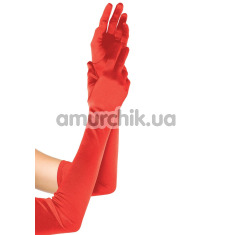 Рукавички Leg Avenue Extra Long Opera Length Satin Gloves, червоні - Фото №1