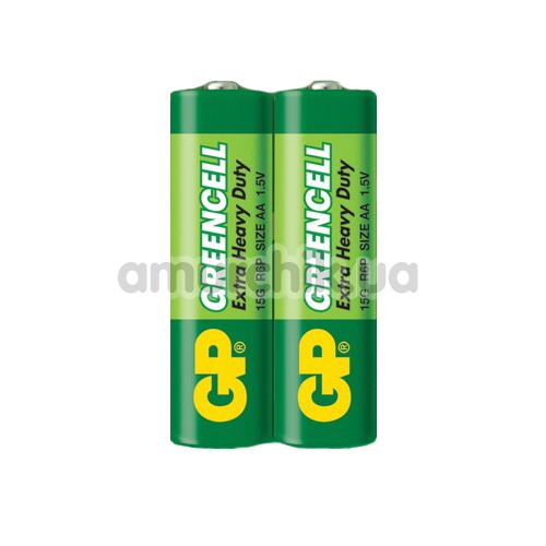 Батарейки GP Greencell Extra Heavy Duty AA, 2 шт