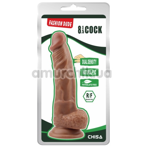 Фаллоимитатор Fashion Dude 8.5 Inch Cock, коричневый