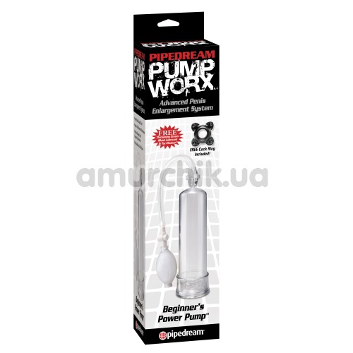 Вакуумная помпа Pump Worx Beginner's Power Pump, белая
