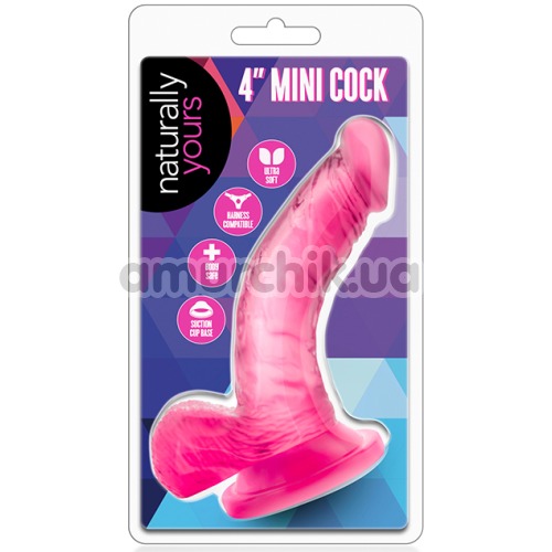 Фалоімітатор Naturally Yours 4 Mini Cock, рожевий