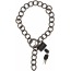 Металлические наручники Tom of Finland Locking Chain Cuffs, серебряные - Фото №1