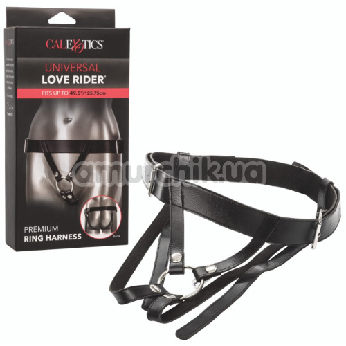 Трусики для страпона Universal Love Rider Premium Ring Harness, чорні