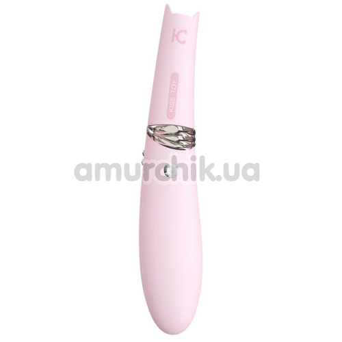 Симулятор орального секса для женщин с вибрацией KissToy Miss CC, розовый - Фото №1