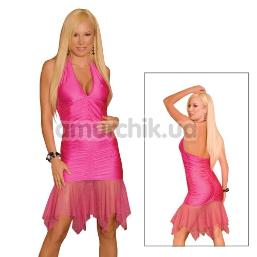 Платье Hottie Halter Dress розовое (модель CL085)