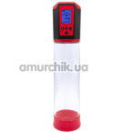 Вакуумна помпа Men Powerup Passion Pump Premium Rechargeable Automatic LCD, червона - Фото №1