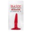 Анальная пробка Basix Rubber Works Mini Butt Plug, красная - Фото №2