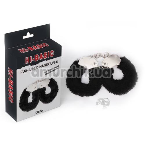 Наручники Hi-Basic Fur-lined Handcuffs, чорні
