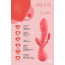 Анально-вагинально-клиторальный вибратор Amour Clair, розовый - Фото №3