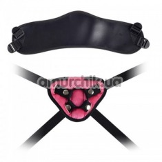 Трусики для страпона Lovetoy Orgazm Cozy Harness Series + 4 кольца, розовые - Фото №1