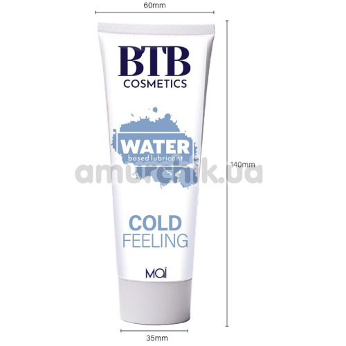 Лубрикант с охлаждающим эффектом BTB Cosmetics Water Based Lubricant Cold Feeling, 100 мл