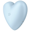 Симулятор орального секса для женщин с вибрацией Satisfyer Cutie Heart, голубой - Фото №4