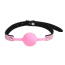 Кляп DS Fetish Silicone Ball Gag, розово-черный - Фото №2