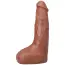 Фалоімітатор з еякуляцією Doc Johnson The Realistic Cock Squirting 9.5, світло-коричневий - Фото №5