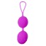 Вагинальные шарики Boss Silicone Kegel Balls, фиолетовые - Фото №1