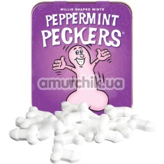 Конфеты без сахара Peppermint Peckers, мятные - Фото №1