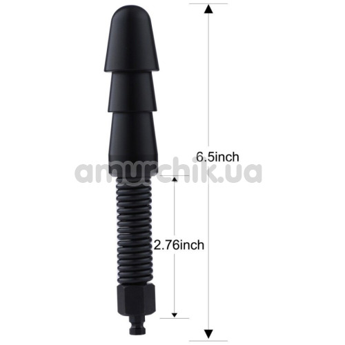 Адаптер для секс-машин Hismith KlicLok to Vac-U-Lock Adapter 6.5, чорний
