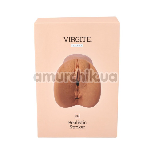 Искусственная вагина Virgite Realistic Stroker R19, телесная