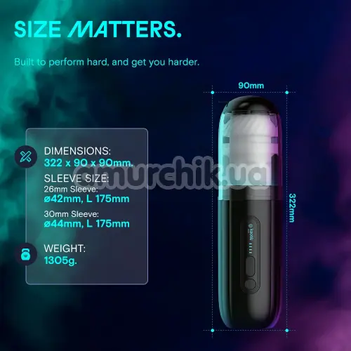 Мастурбатор с толчками Kaotik Labs The Shockwave, черный