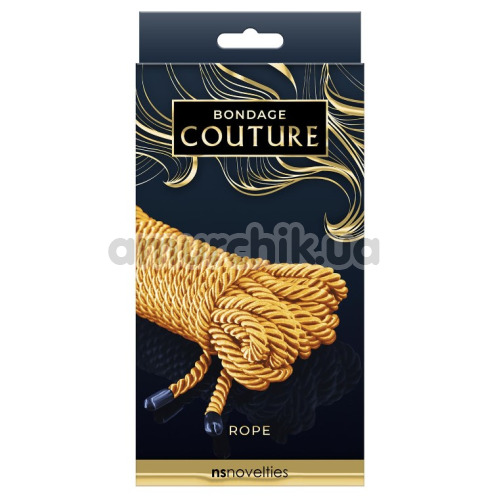 Веревка Bondage Couture Rope 7.6m, желтая
