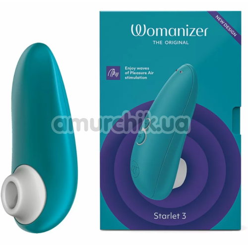 Симулятор орального секса для женщин Womanizer Starlet 3, бирюзовый