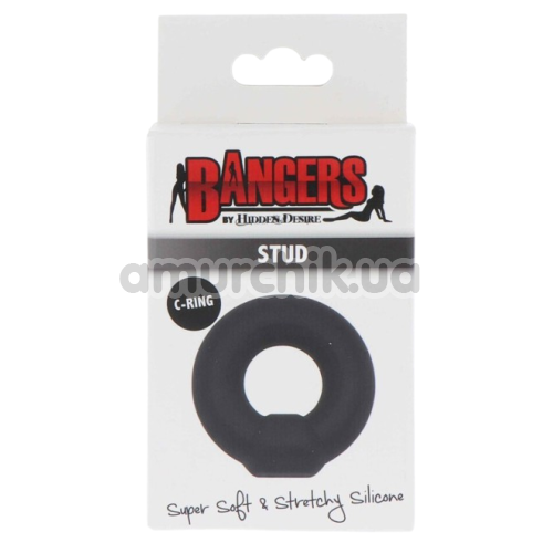 Эрекционное кольцо для члена Bangers Stud C-Ring, черное