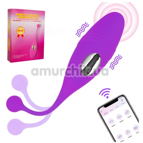Виброяйцо Remote Control Vibrating Egg PL-APP886, фиолетовое