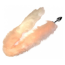 Анальная пробка с бело-розовым хвостом лисы Loveshop S 75, серебристая