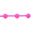Набір анальних ланцюжків Posh Silicone "O" Beads, рожевий - Фото №9