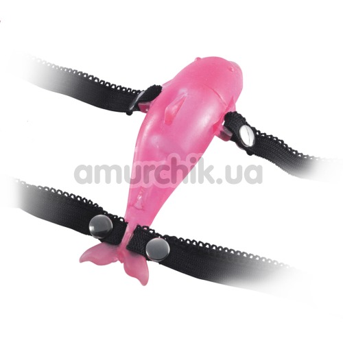 Клиторальный стимулятор Dashing Dolphin, розовый - Фото №1