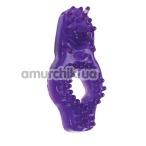 Кольцо-насадка Super Stretch Stimulator Sleeve - Dual Noduled Purple - Фото №1
