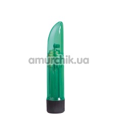 Мини-вибратор Lady Finger Crystal Clear, зеленый - Фото №1