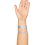 Прикраса для тіла Leg Avenue Kismet Jewels Sticker & Body Glitter, срібна - Фото №2