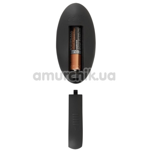 Анальная пробка с вибрацией и пульсацией XouXou Thrusting Vibrating Butt Plug, черная