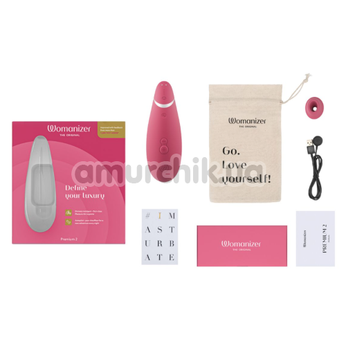 Симулятор орального сексу для жінок Womanizer Premium 2, рожевий