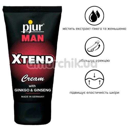 Крем для збільшення пеніса Pjur Man Xtend Cream для чоловіків, 50 мл
