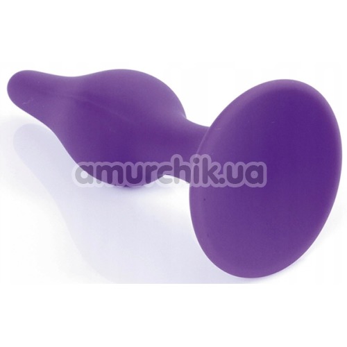 Анальная пробка Boss Series Silicone Purple Plug Small, фиолетовая