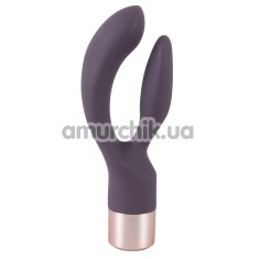 Вібратор Elegant Series Double Vibe, фіолетовий - Фото №1