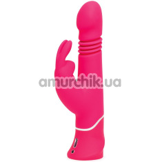 Вібратор з поштовхами Happy Rabbit Thrusting Vibrator, рожевий - Фото №1