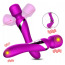 Универсальный вибромассажер Foxshow Silicone Dual Massager, фиолетовый - Фото №6