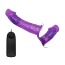 Подвійний страпон з вібрацією Ultra Passion Harness Dual Penis Strap On, фіолетовий - Фото №4