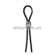 Эрекционное кольцо для члена Lux Active Tether Adjustable Silicone Cock Tie, черное - Фото №1