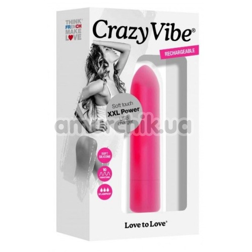Кліторальний вібратор Love To Love Crazy Vibe, рожевий