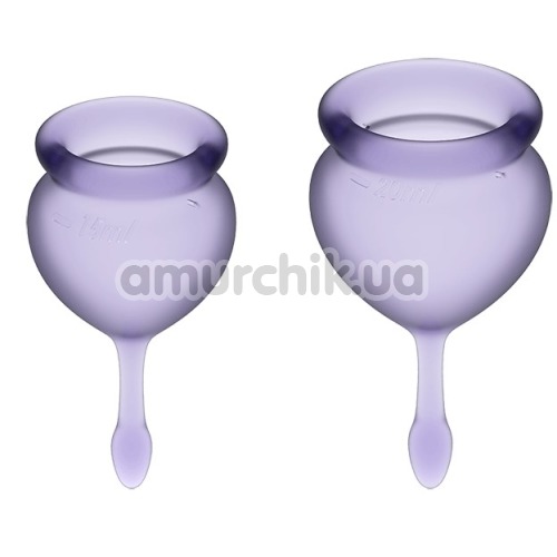 Набор из 2 менструальных чаш Satisfyer Feel Good, фиолетовый