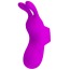 Насадка на палець з вібрацією Pretty Love Finger Bunny, фіолетова - Фото №1