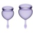 Набор из 2 менструальных чаш Satisfyer Feel Good, фиолетовый - Фото №2